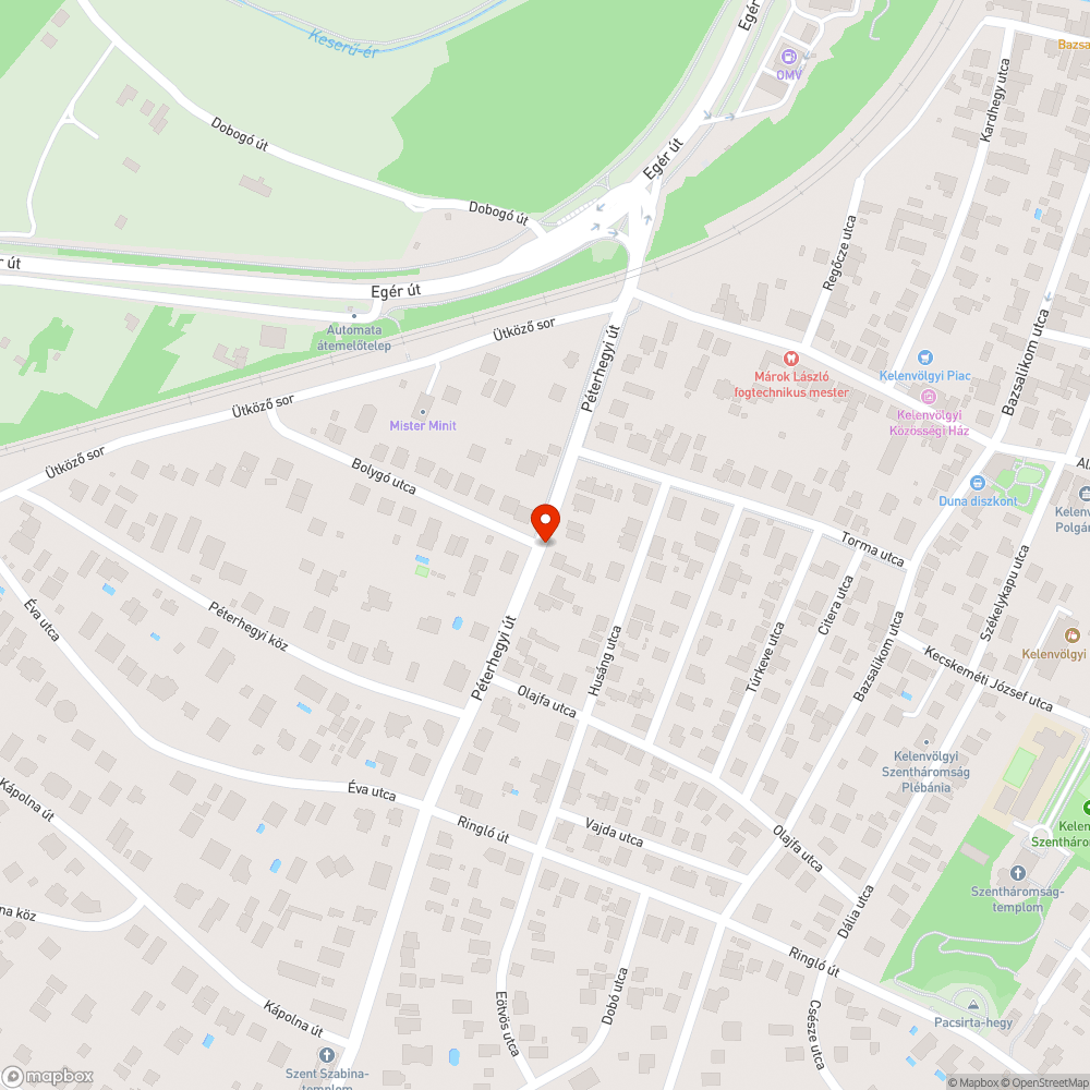 Elhagyott autó bejelentés helye