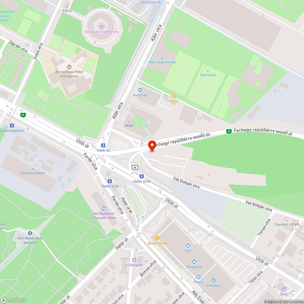 Határ út Metrópótló megállója most válik megközelíthetetlenné bejelentés helye