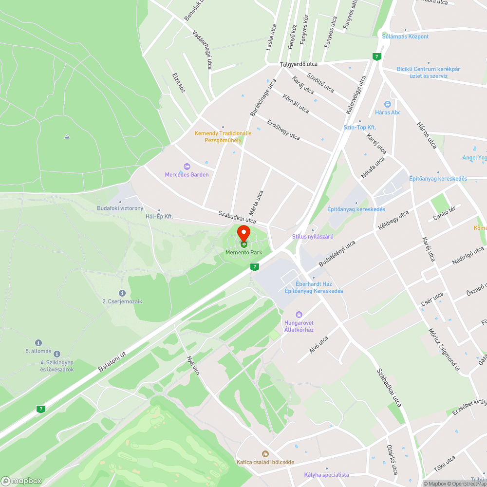 Gyalogosátkelő bejelentés helye