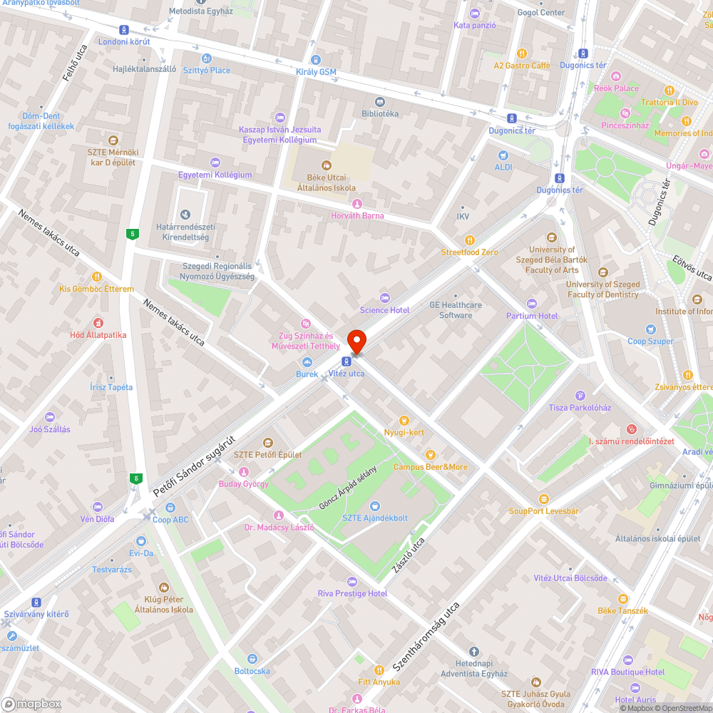 Hibás útszakasz bejelentés helye