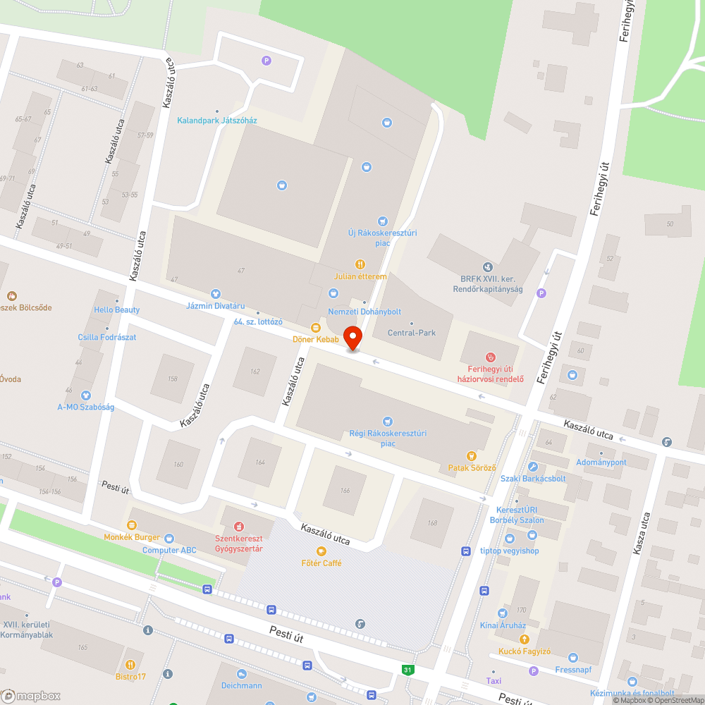 Hiányzó kerékpáros tárolók bejelentés helye