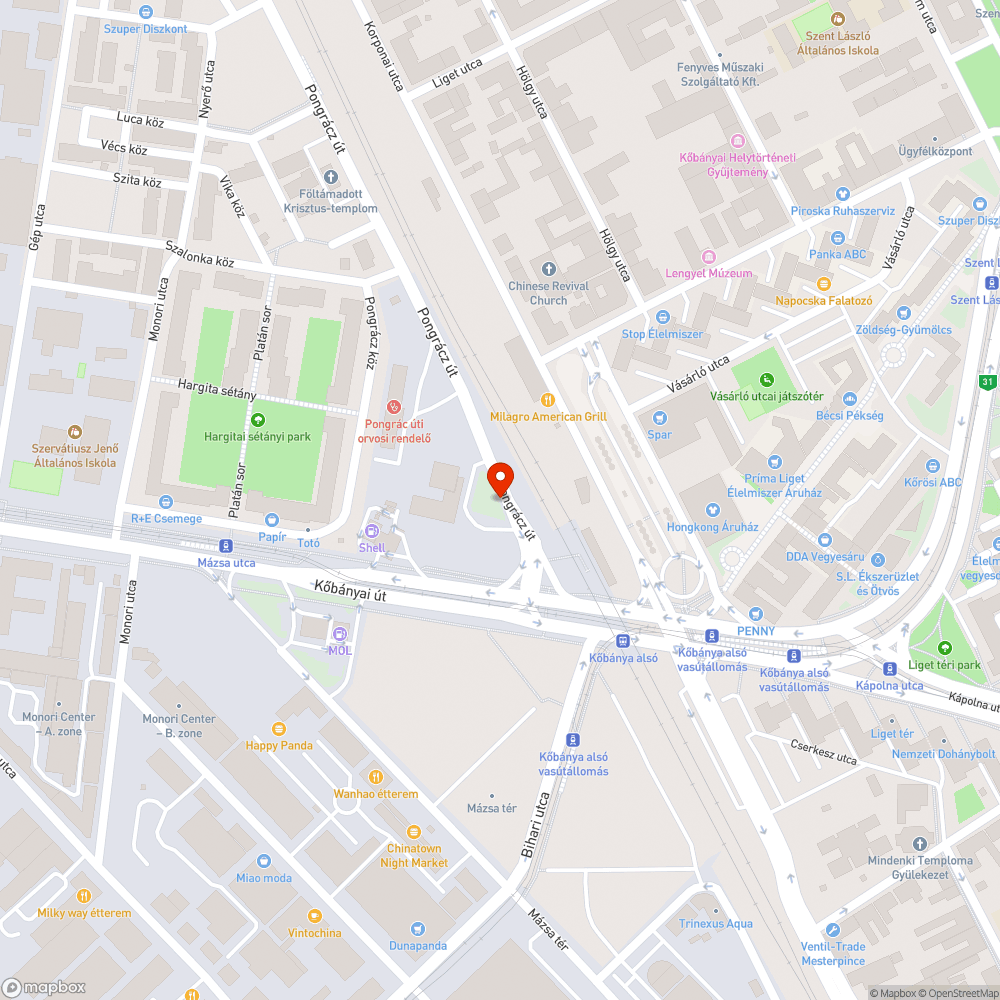 kátyús út, esőben emiatt a járda is használhatatlan (lefröcskölnek az autók) bejelentés helye