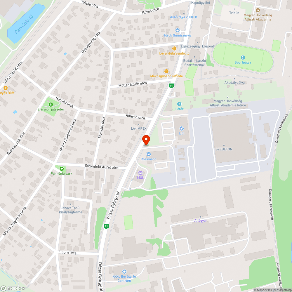 Lekopott Kresztábla bejelentés helye