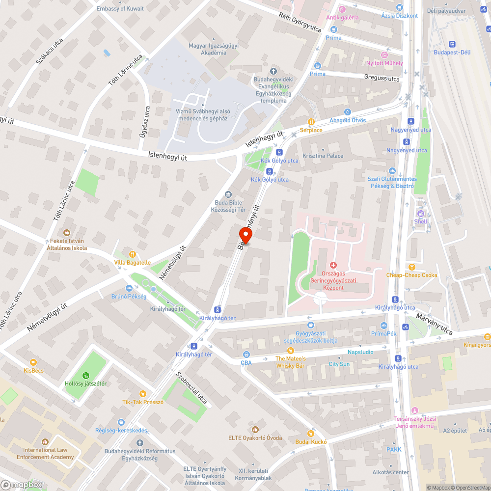 Kátyúk kitöltése a Böszörményi úton a villamospálya mellett és között bejelentés helye