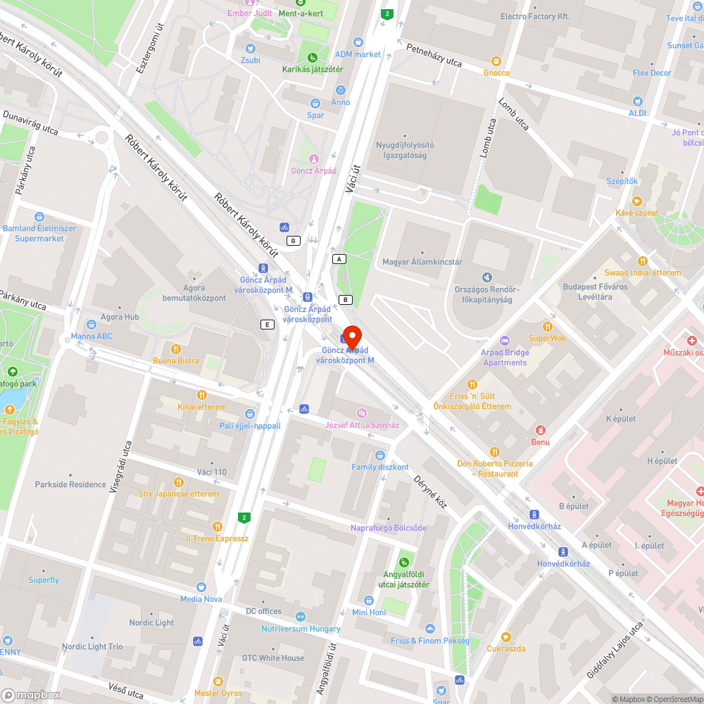 Firkás Futár oszlop bejelentés helye