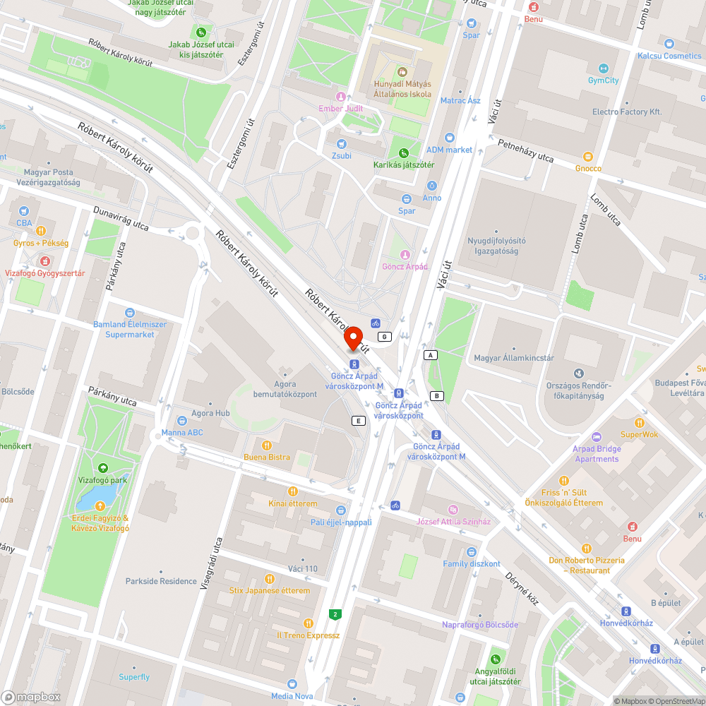 Szemetesnek használt Futár oszlop bejelentés helye