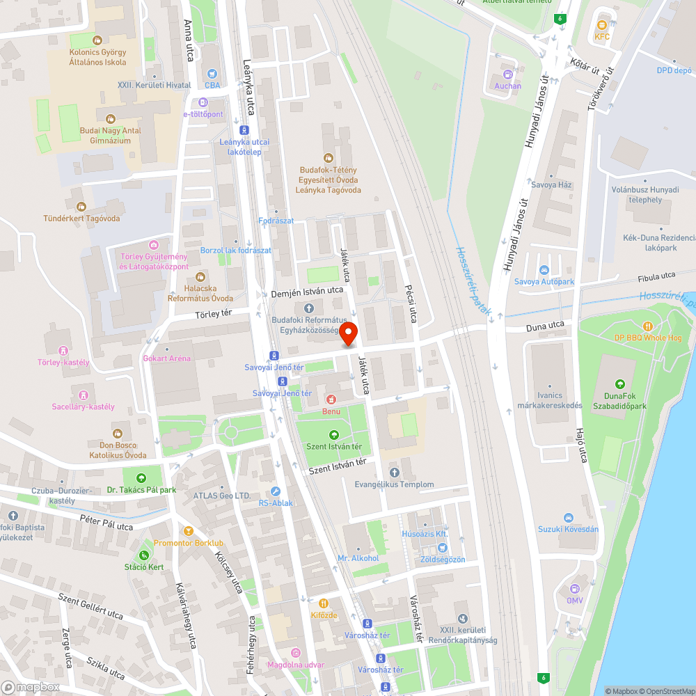 Töredezett Duna bejelentés helye