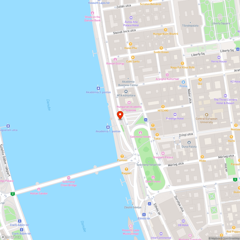 A megálló melleti rész bejelentés helye