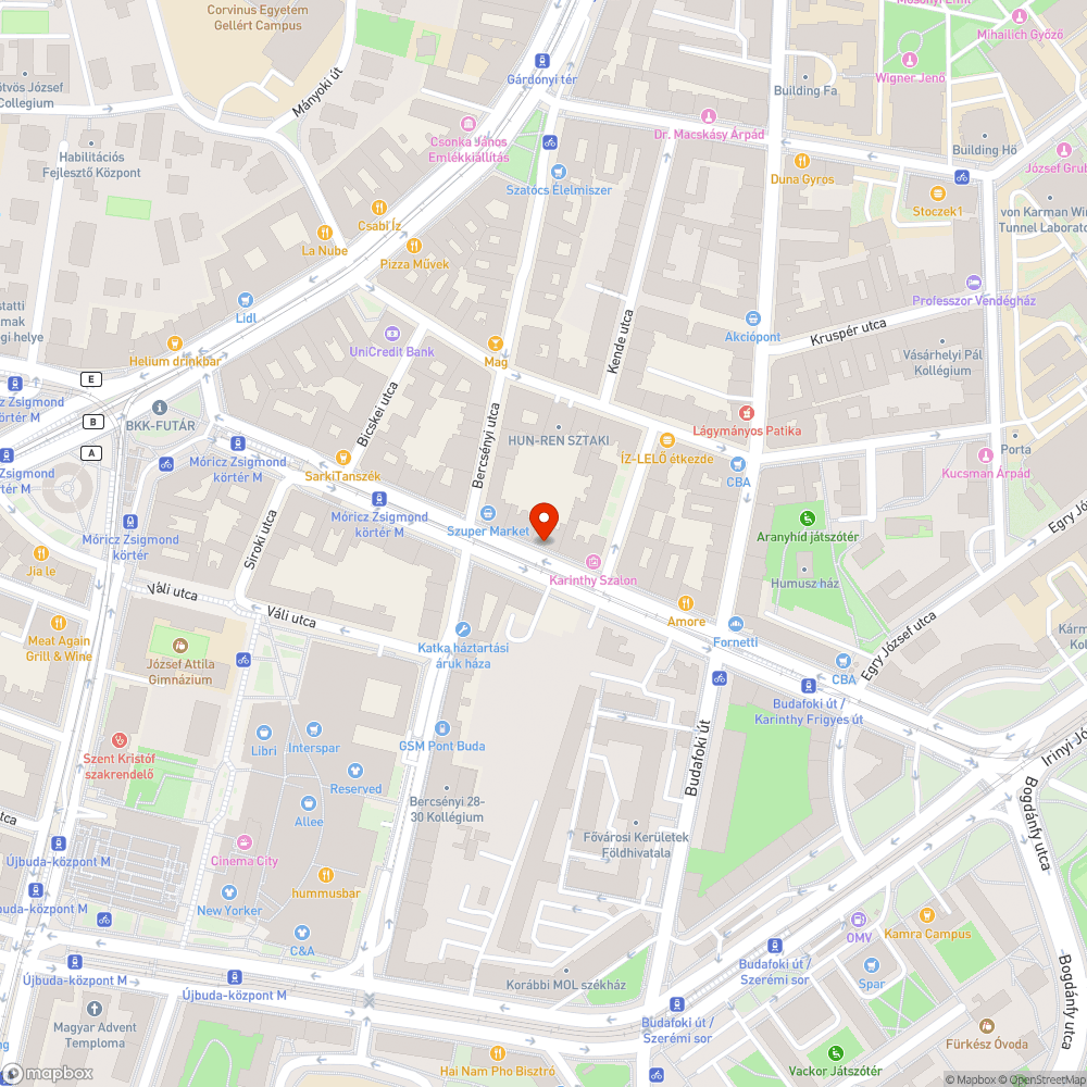 Karinthy 20. bejelentés helye