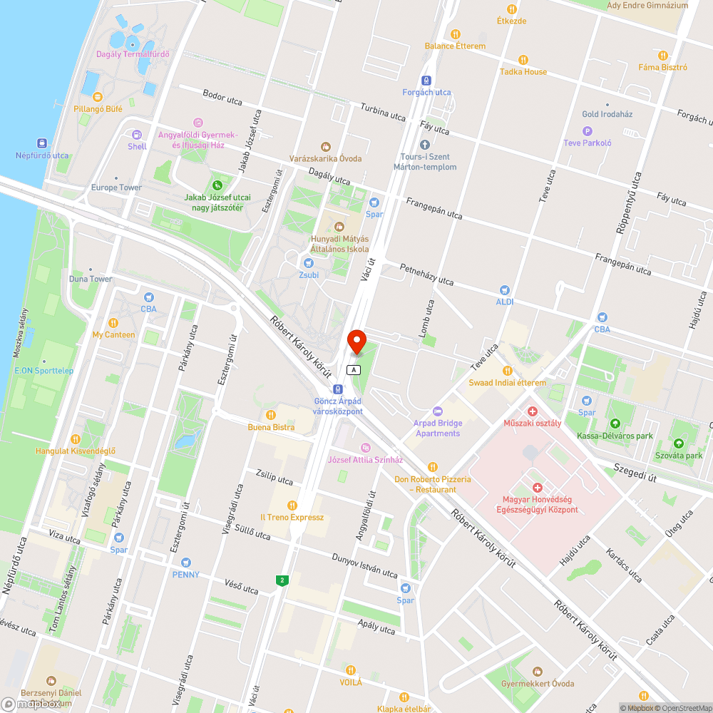 Graffitis épület bejelentés helye