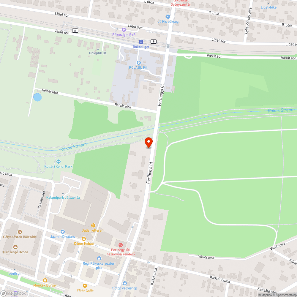 Vizes fedő bejelentés helye