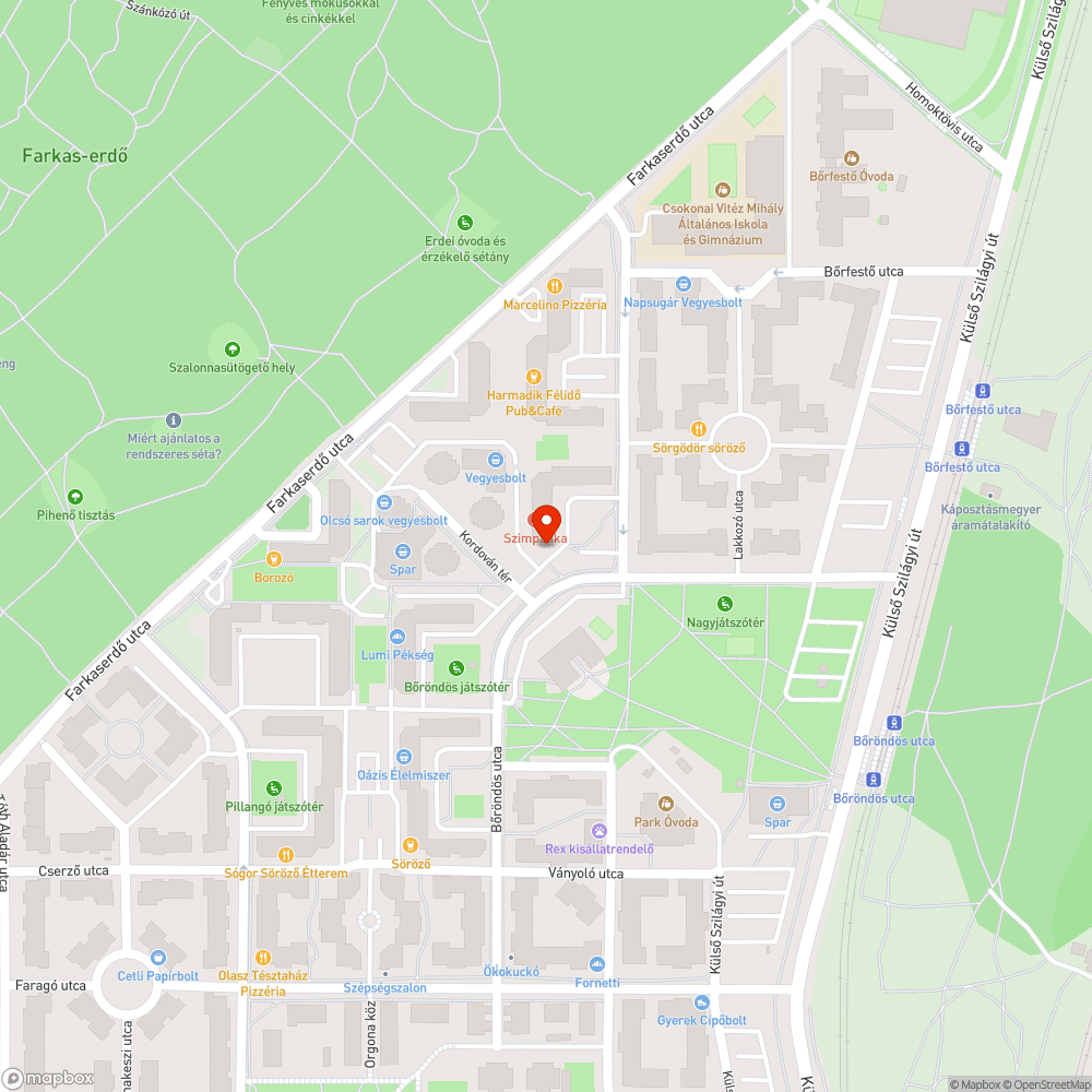 Mély kátyú bejelentés helye