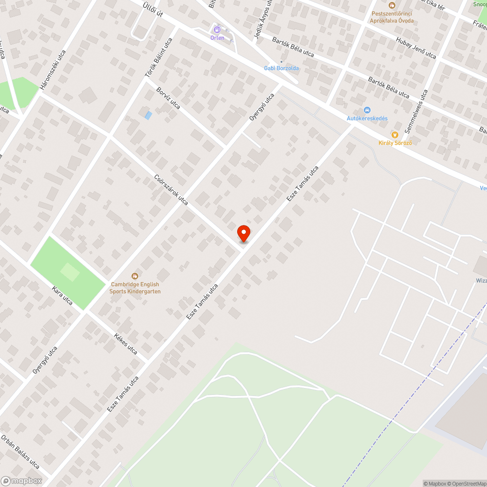 Elszáradt fák bejelentés helye