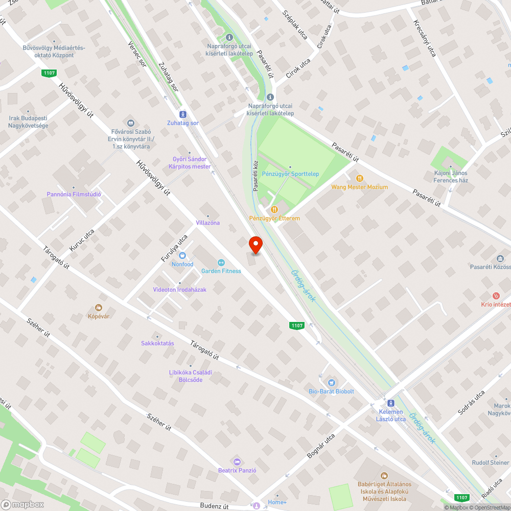 Kátyúk bejelentés helye