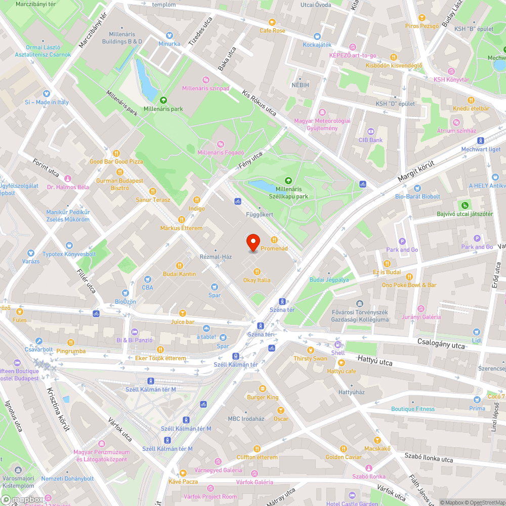 Kátyús az úttest a Mammut 2 oldalában. bejelentés helye