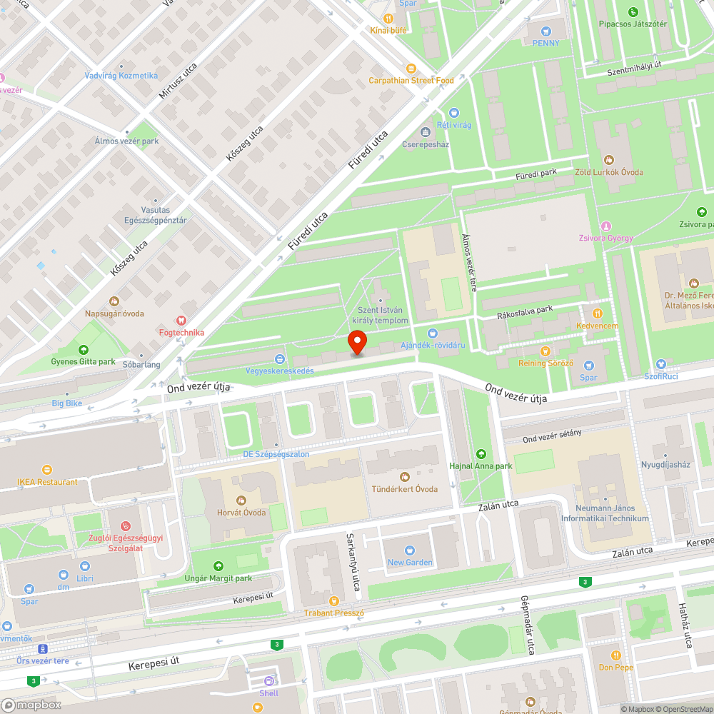 Katasztrofális állapotú, omladozó betonszegély. bejelentés helye