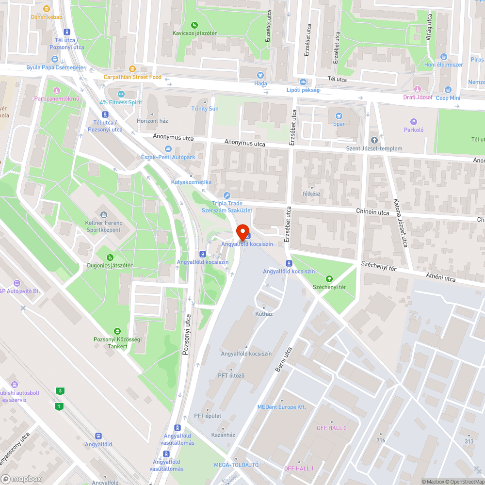 Nem működő kijelző (Tátra 4041) bejelentés helye