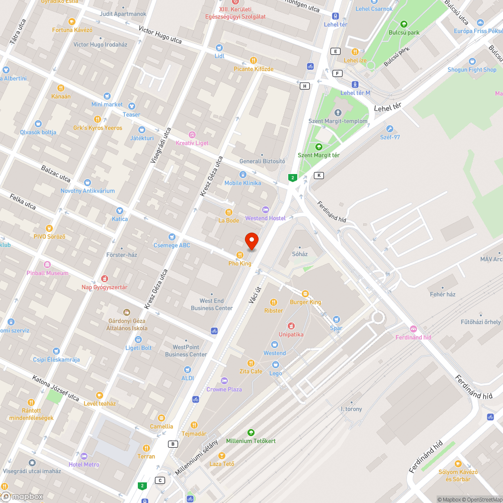 Biciklinek látszó tárgy bejelentés helye