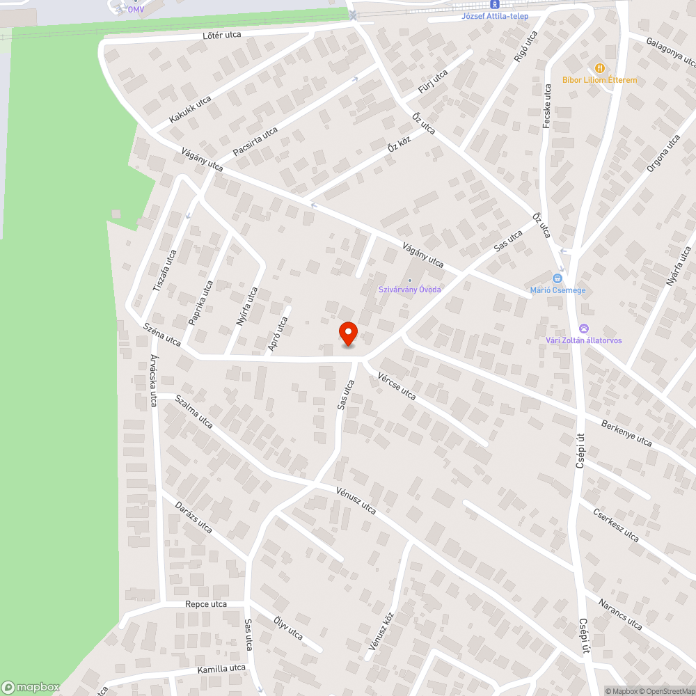 Kátyú az út szélén bejelentés helye