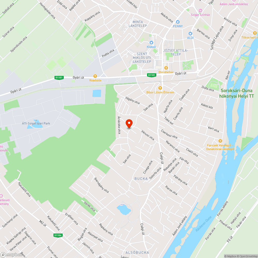 Leromlott, kátyús út széle bejelentés helye