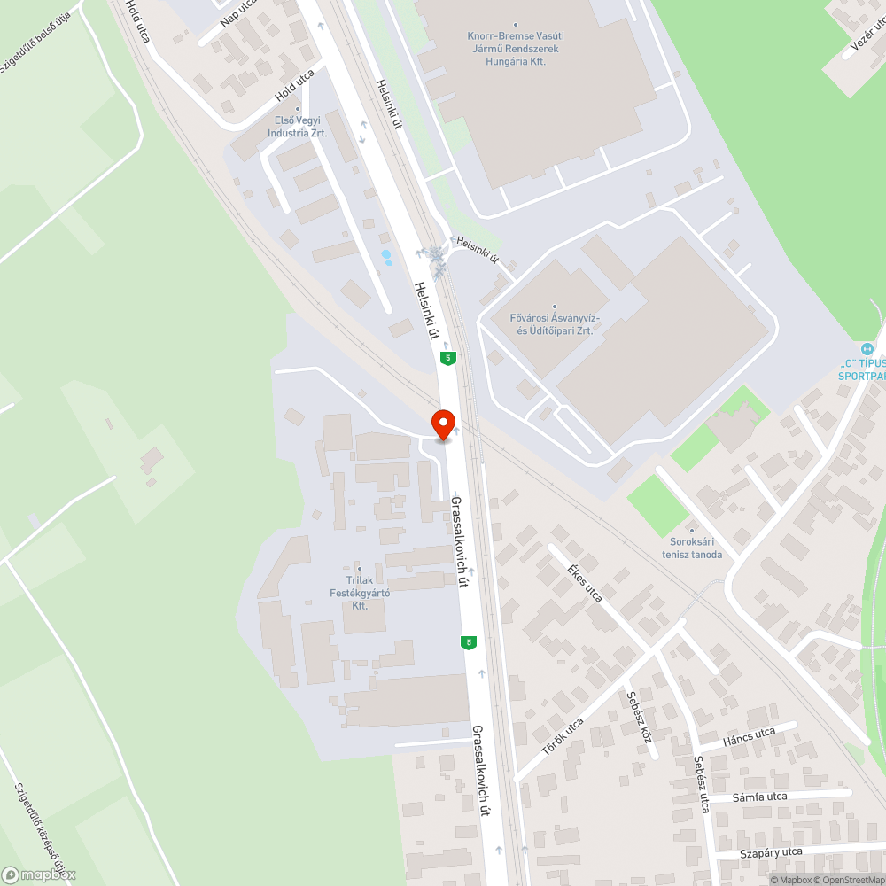 Grassalkovich úton, a Trilakkal szemben 3 óriási kátyú bejelentés helye