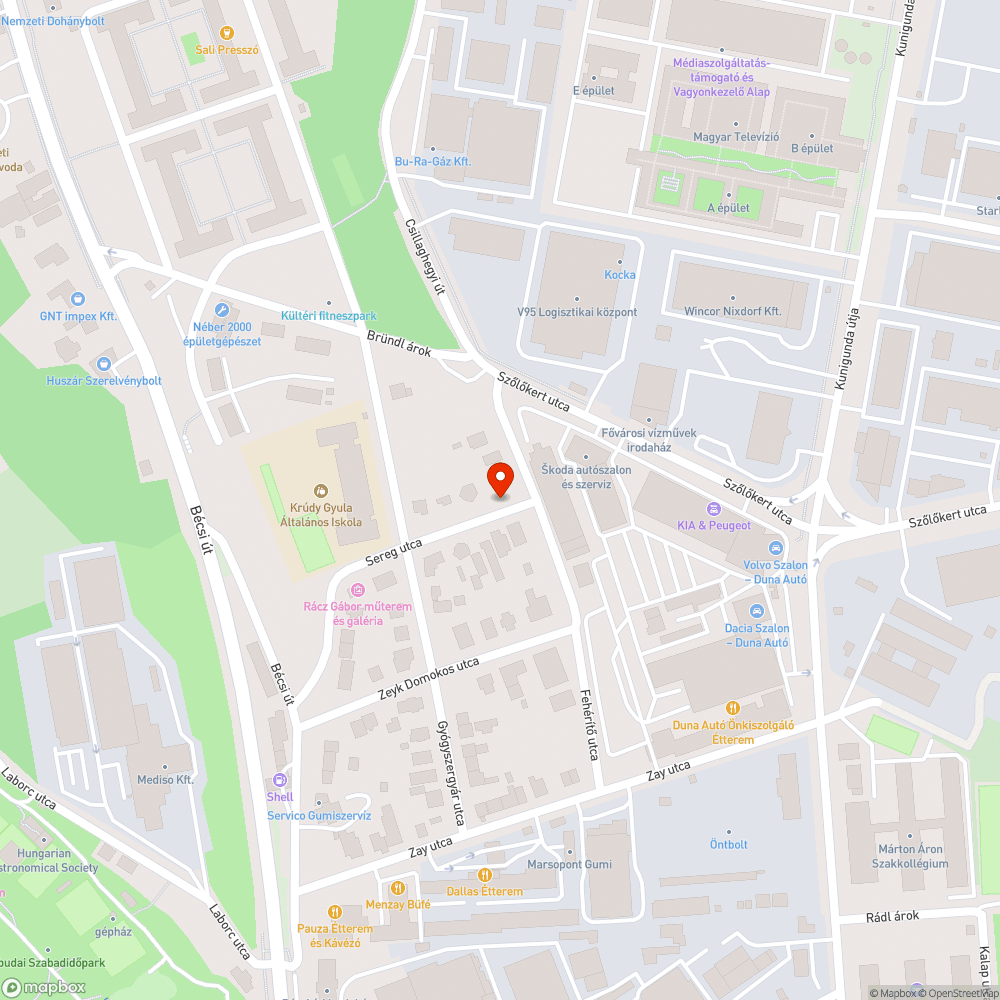 Kátyús földút az óbudai iskola környékén bejelentés helye