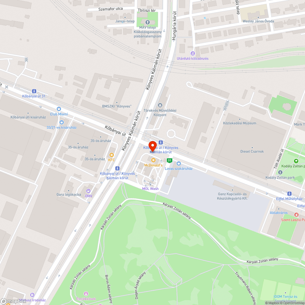 Hiányzó szemetes bejelentés helye