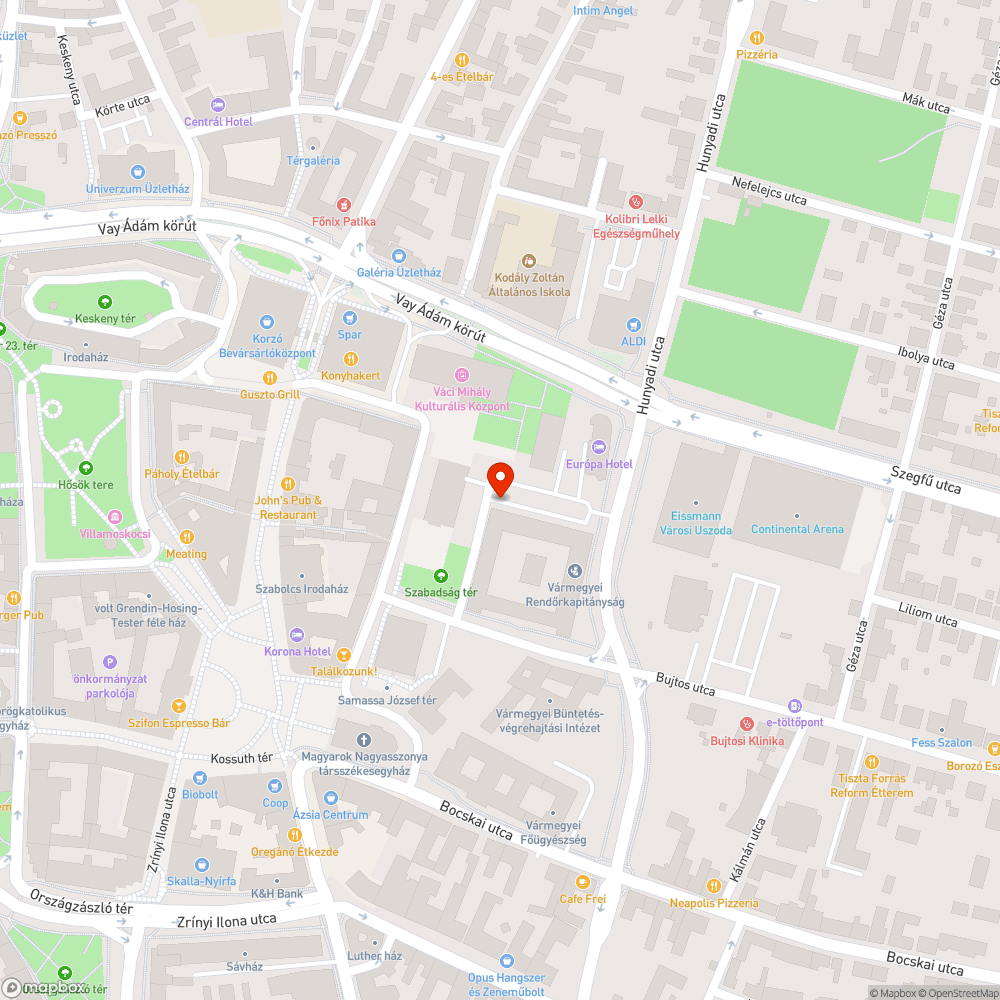 DC elektromos autó töltő táblázása a Szabadság téren bejelentés helye