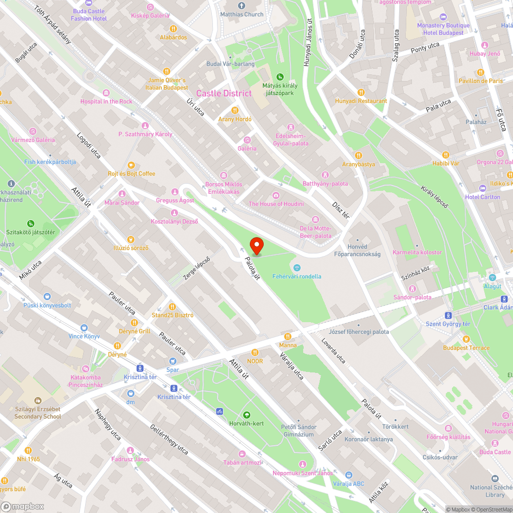 Méteres gaz a Vár oldalában bejelentés helye