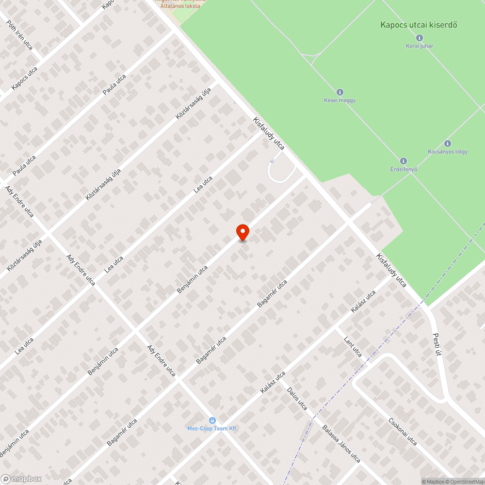 Életveszélyes járda bejelentés helye