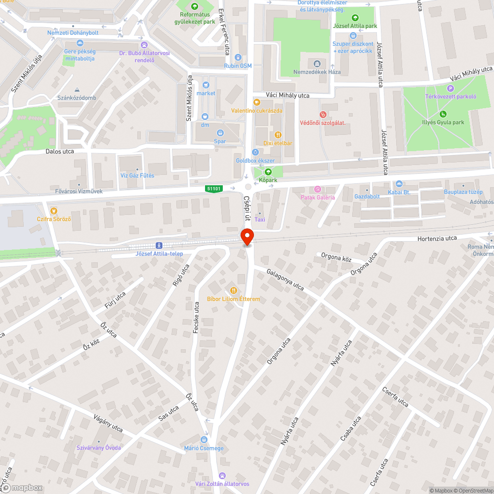 Hév melletti lépcső és környezete bejelentés helye