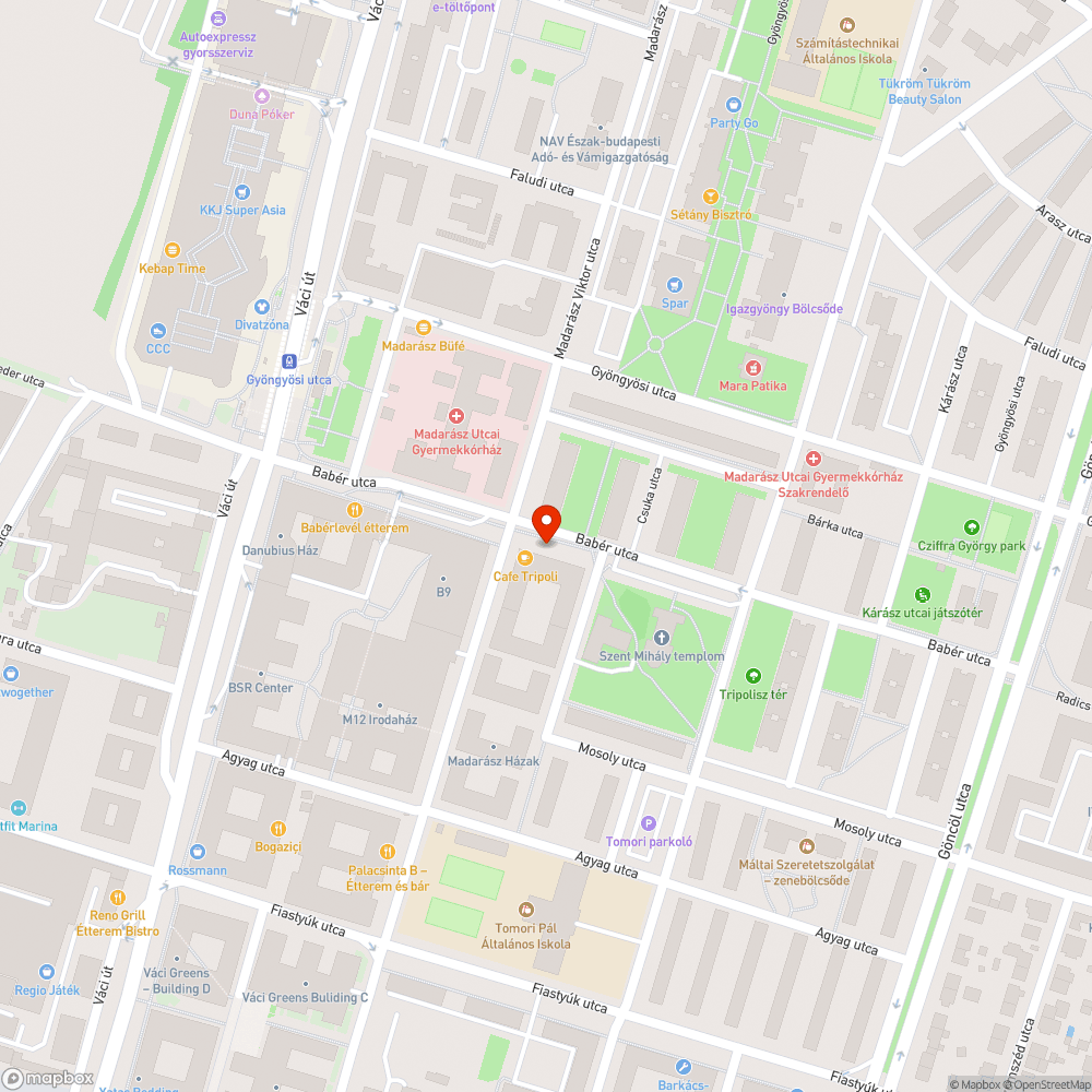 Szemetes közterület bejelentés helye