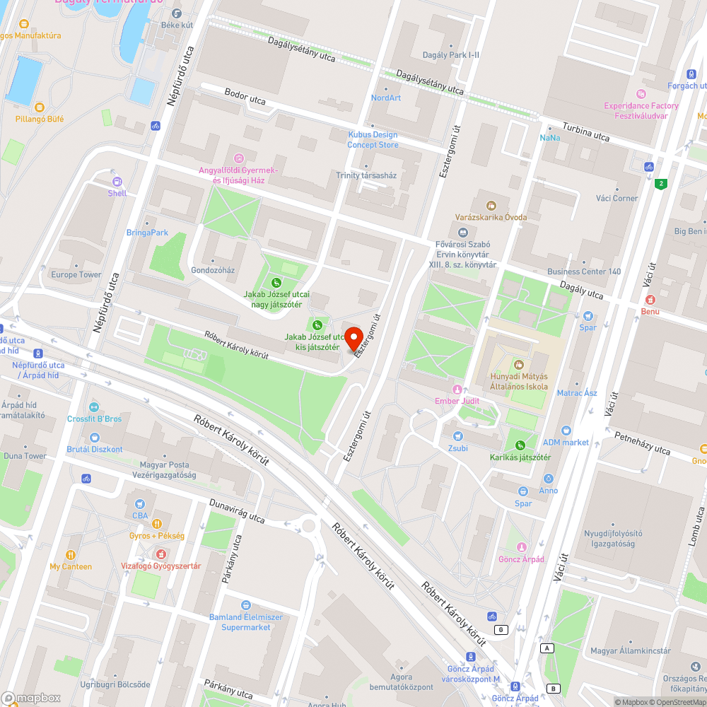 egyre mélyülő és szélesedő kátyúk bejelentés helye