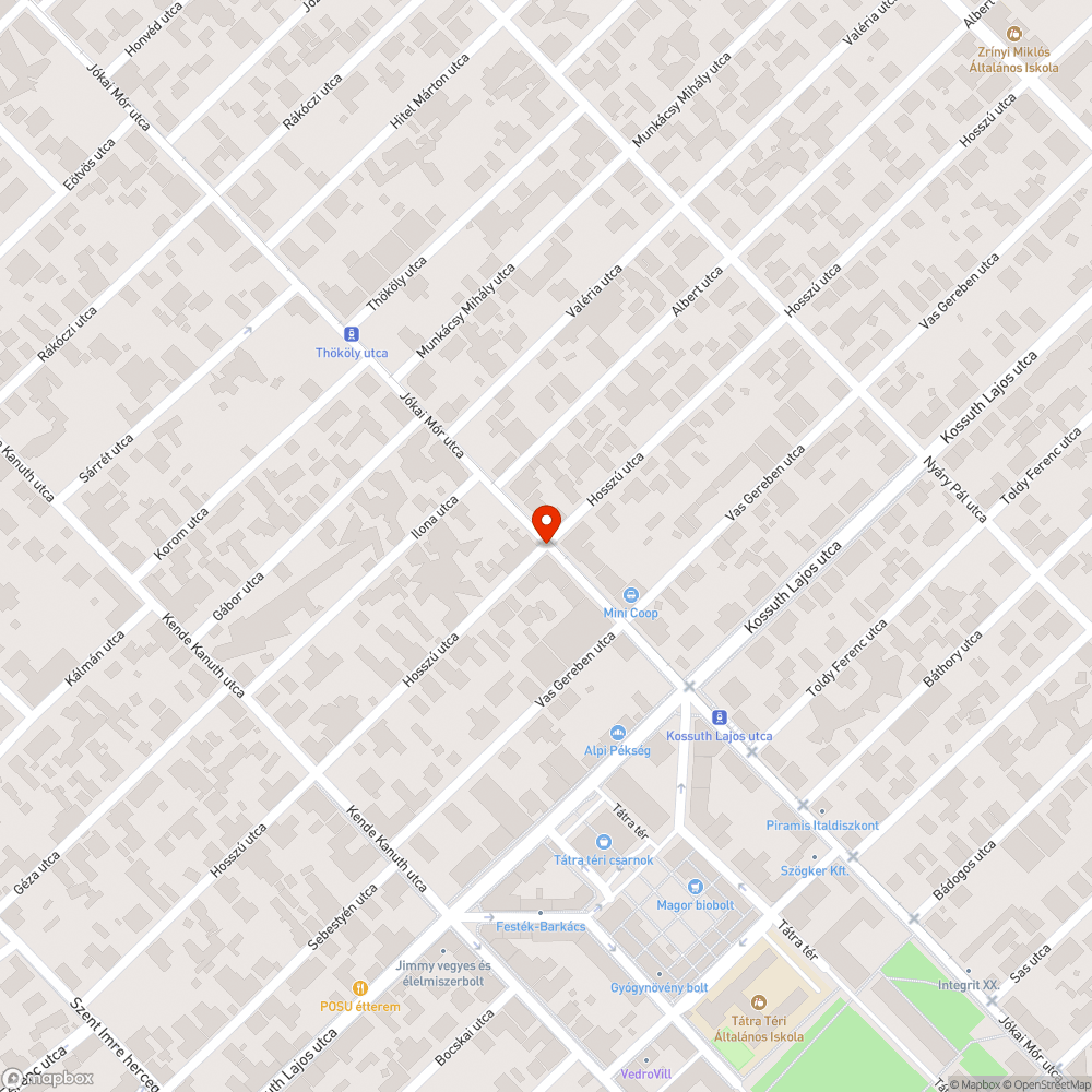 Elfordított táblák (Hosszú utca) bejelentés helye