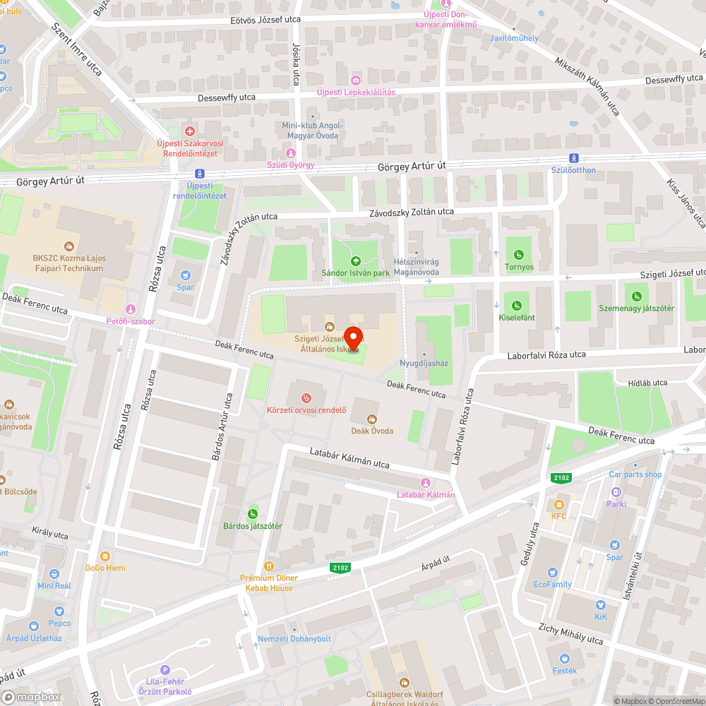 Járda a semmibe bejelentés helye