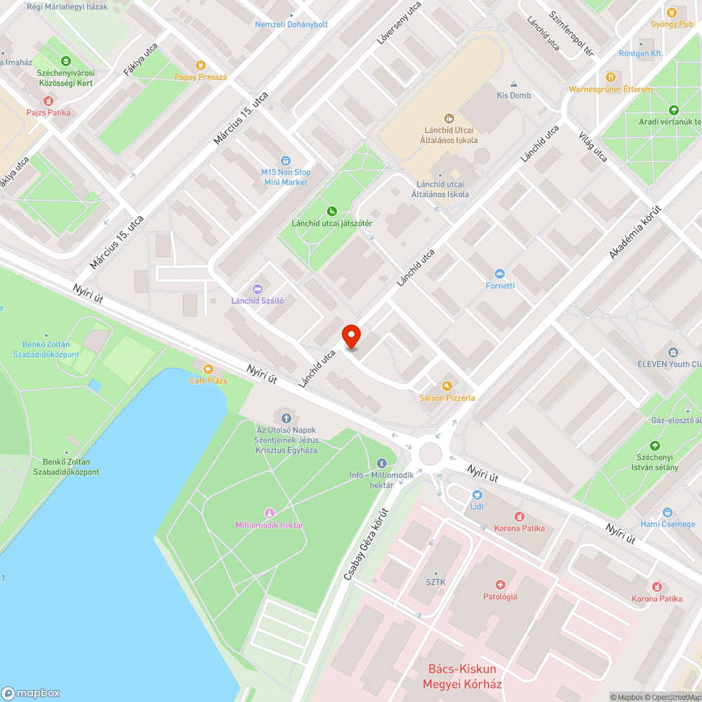 Elhanyagolt játszótér, zöldterület a Lánchíd utcában bejelentés helye