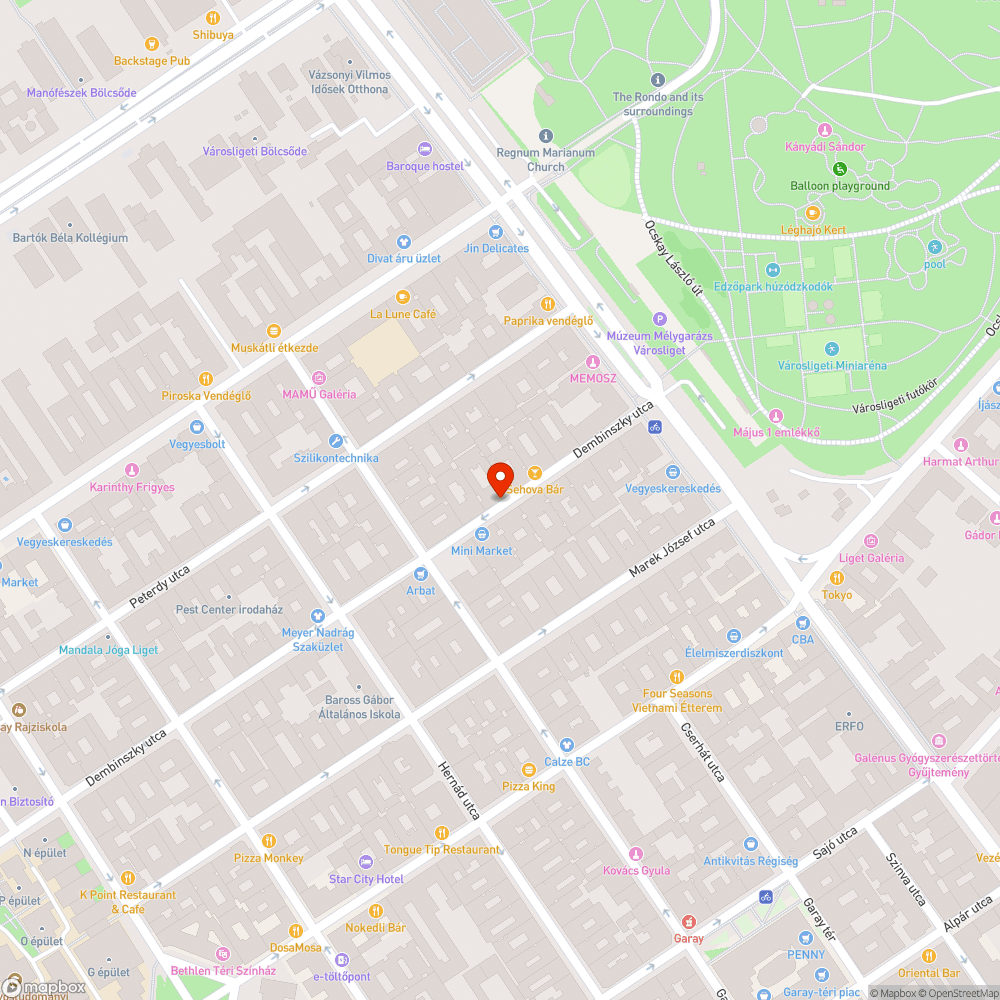 Elhagyott bútor a járdán bejelentés helye