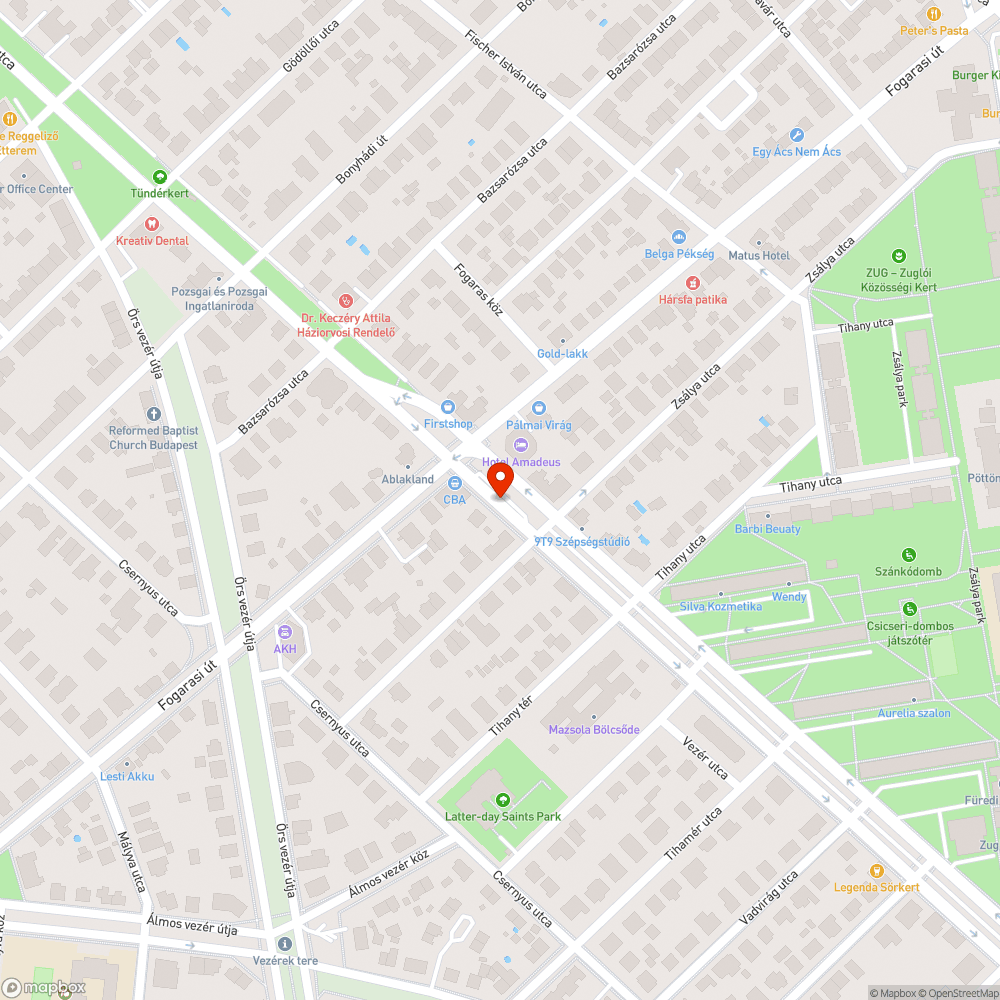 Arculat? bejelentés helye