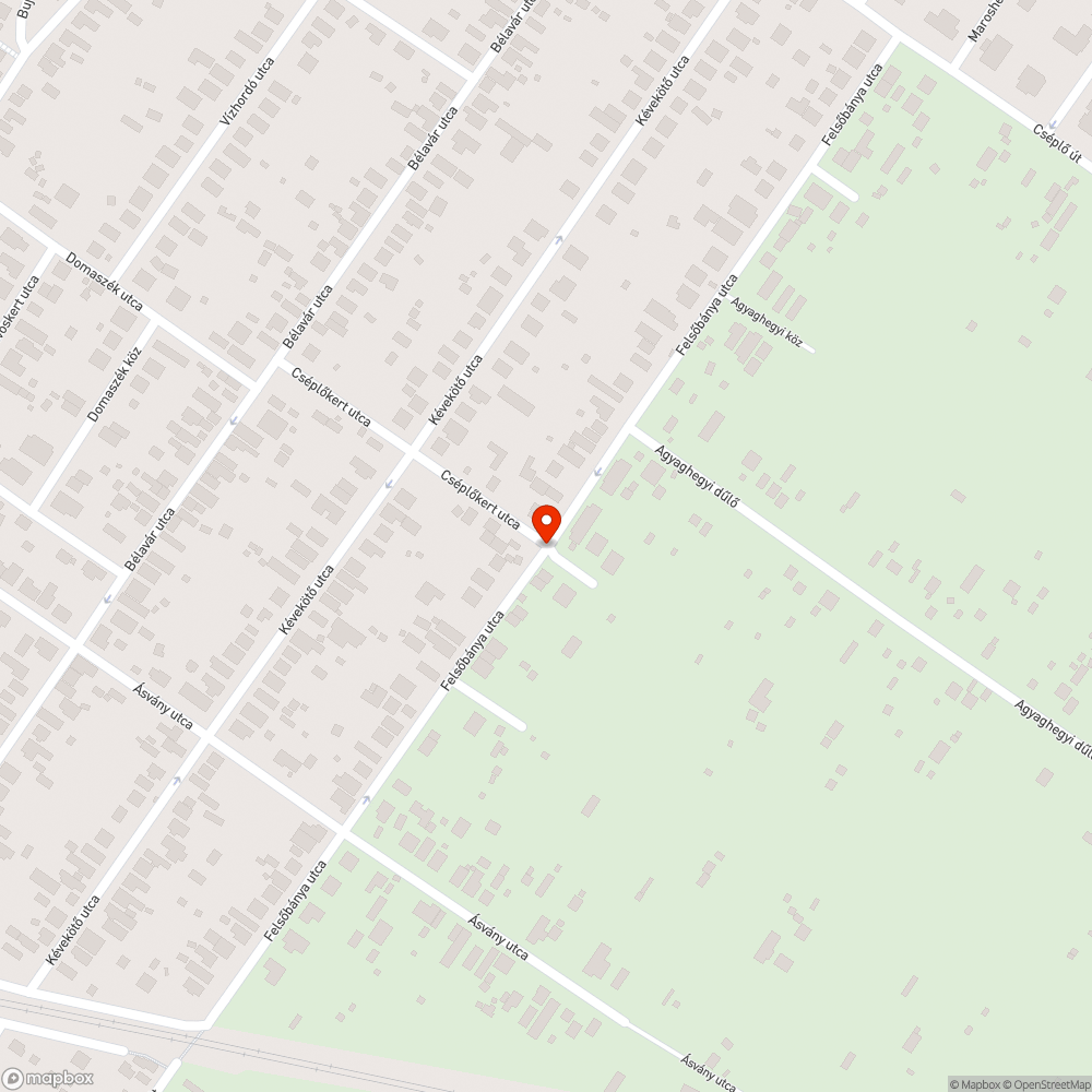 Kátyús útszakaszok bejelentés helye