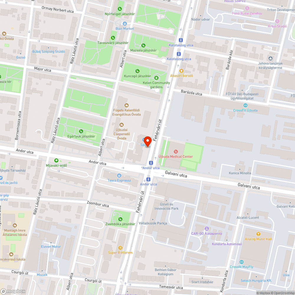 Ürítetlen szemétgyűjtő bejelentés helye