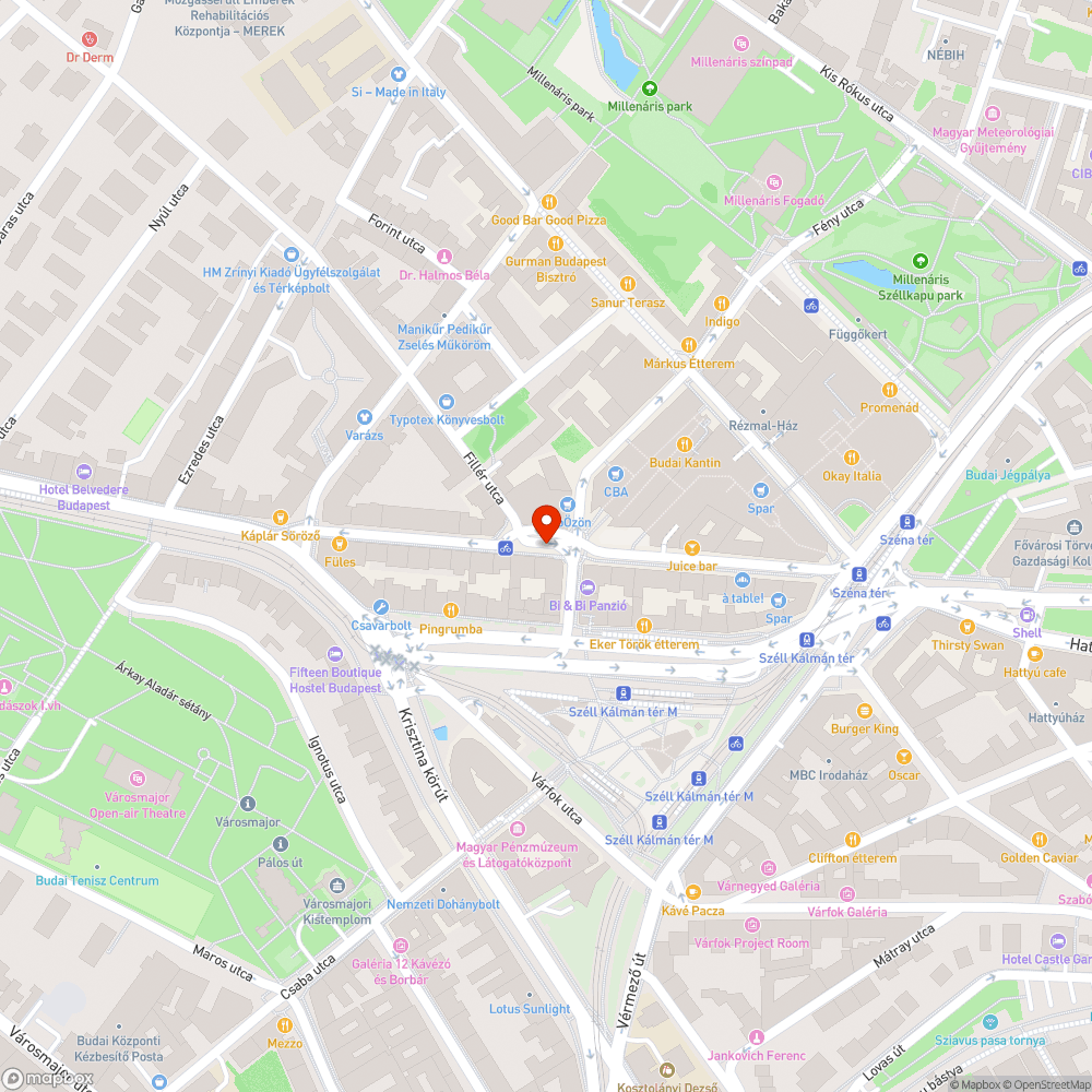 Hiányzó térkő bejelentés helye