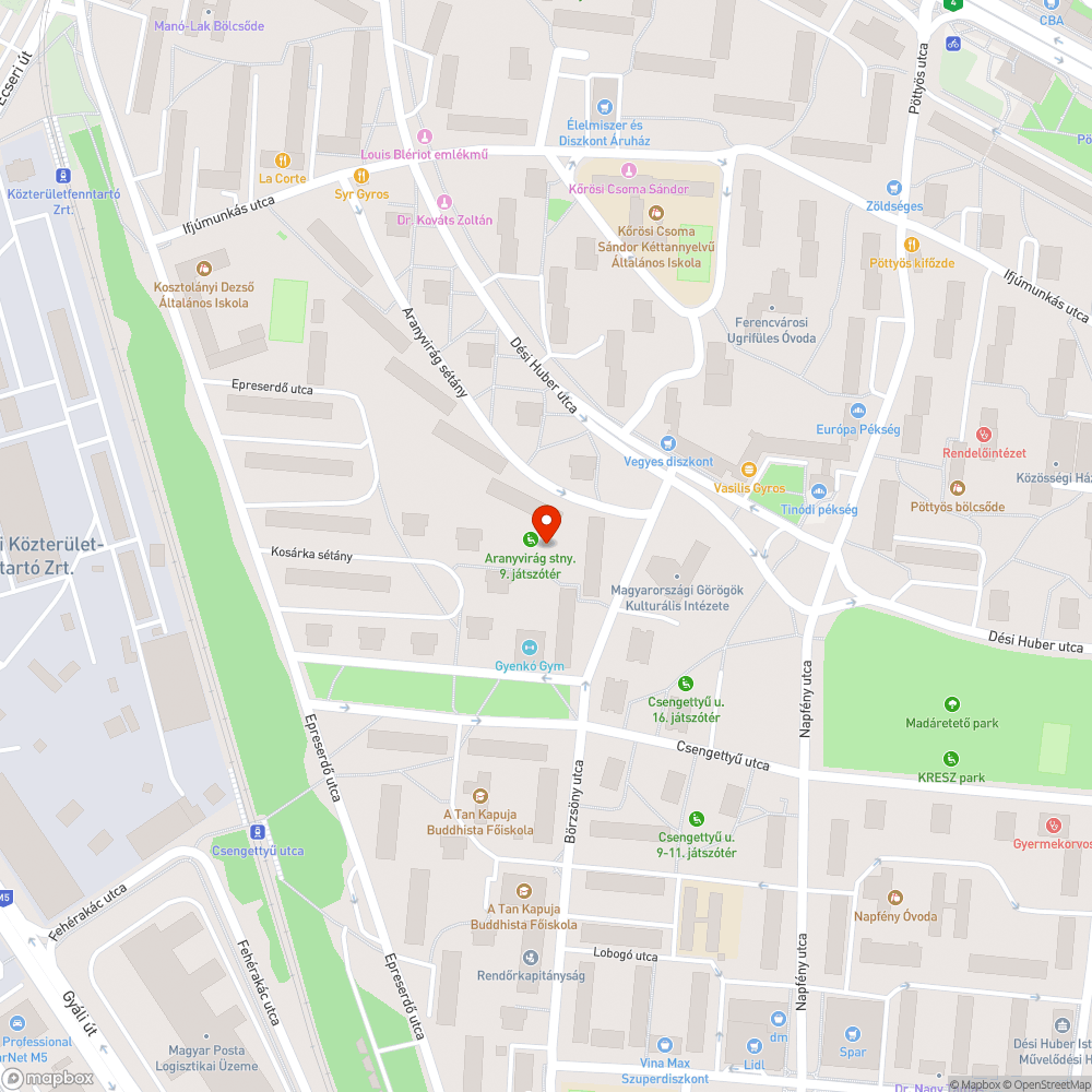 Jatszoteri kut lefolyo dugulas bejelentés helye