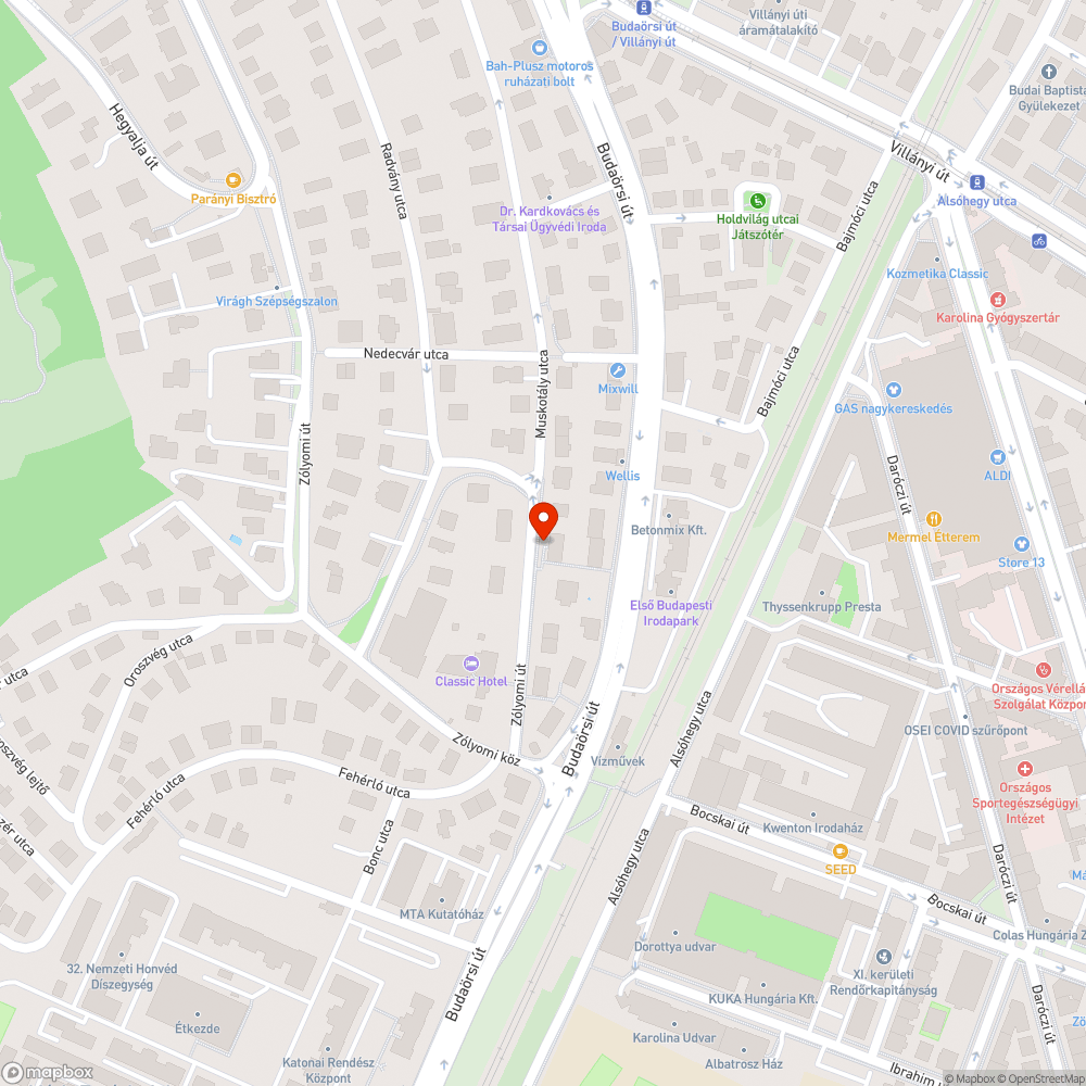 Közterületen tárolt roncsautó bejelentés helye