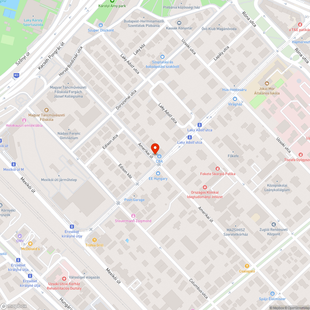 kátyúk bejelentés helye