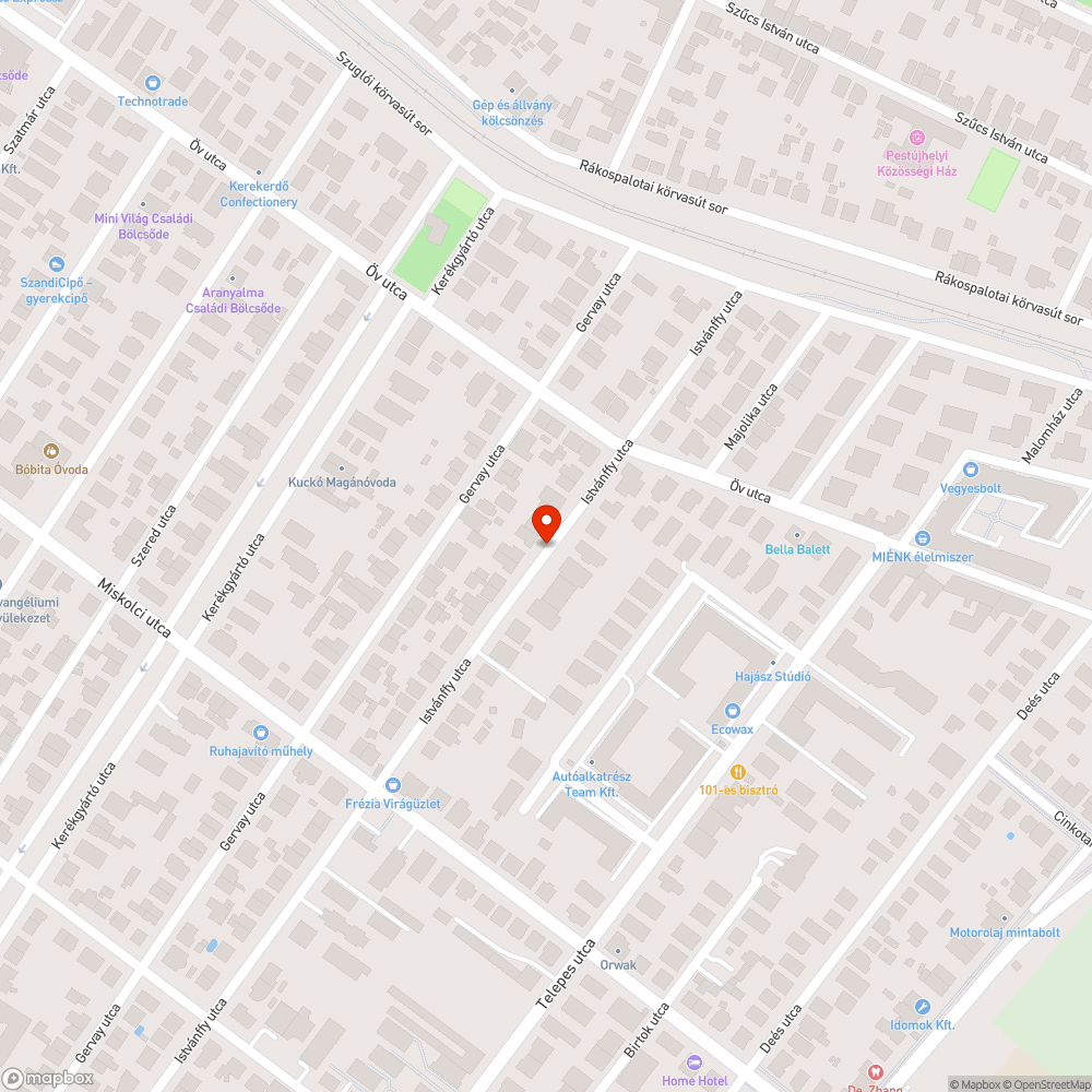 Balesetveszélyes kátyú Zugló bejelentés helye