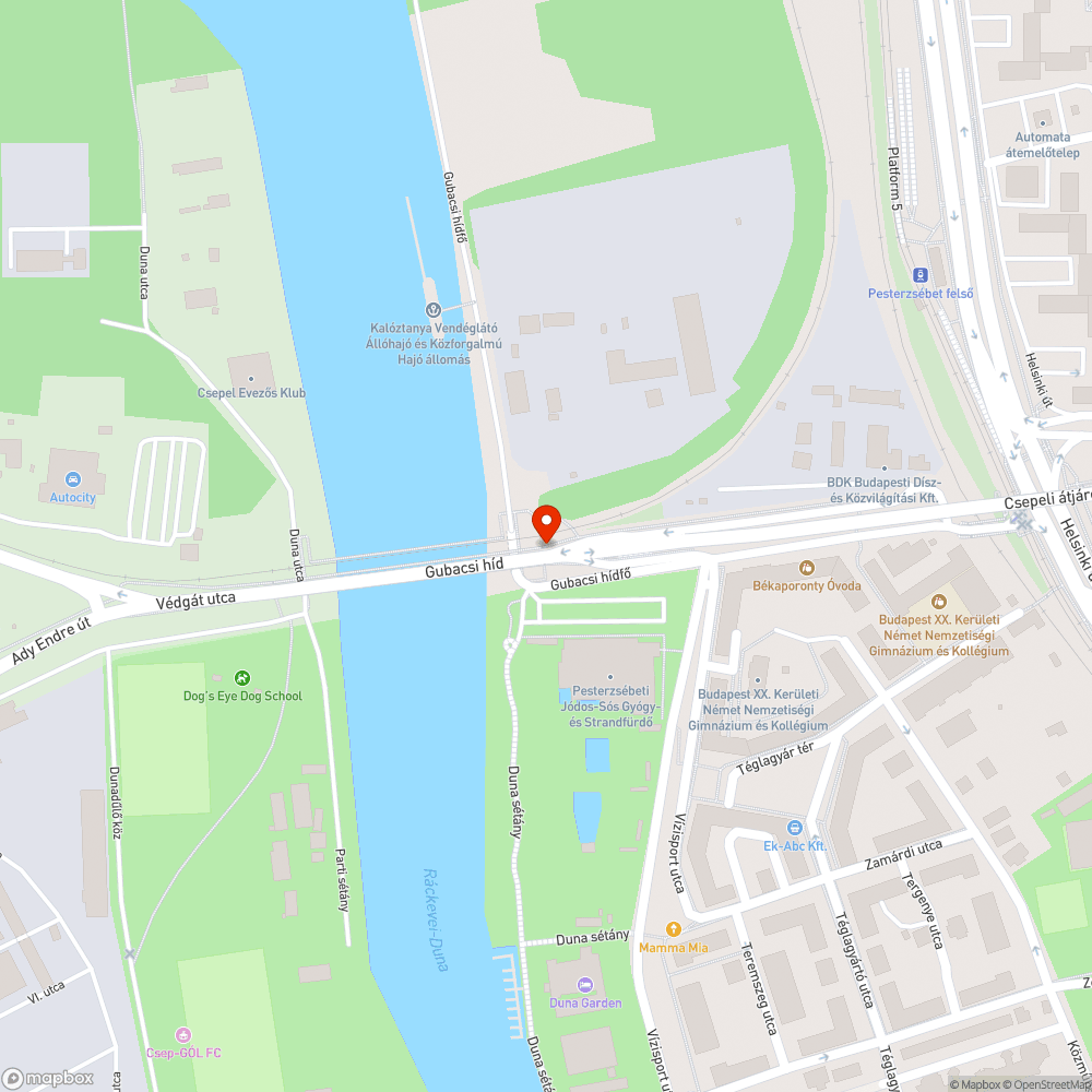 Útfelületre belógó, sérült szalagkorlát. bejelentés helye