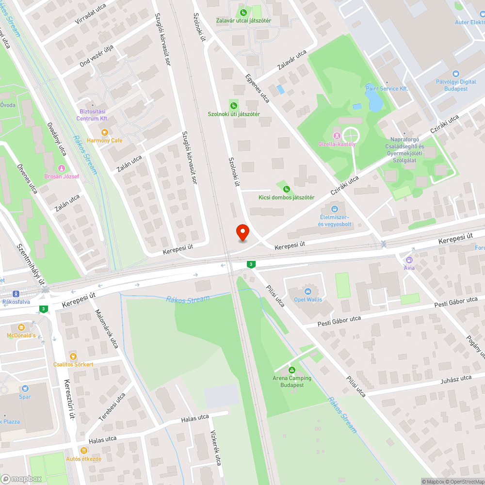 Furcsa kerékpárút bejelentés helye