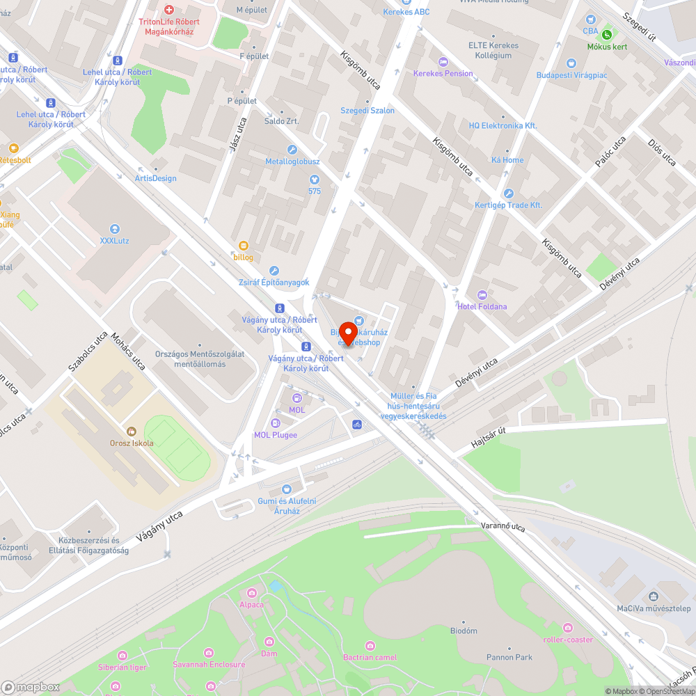 Letett autó bejelentés helye