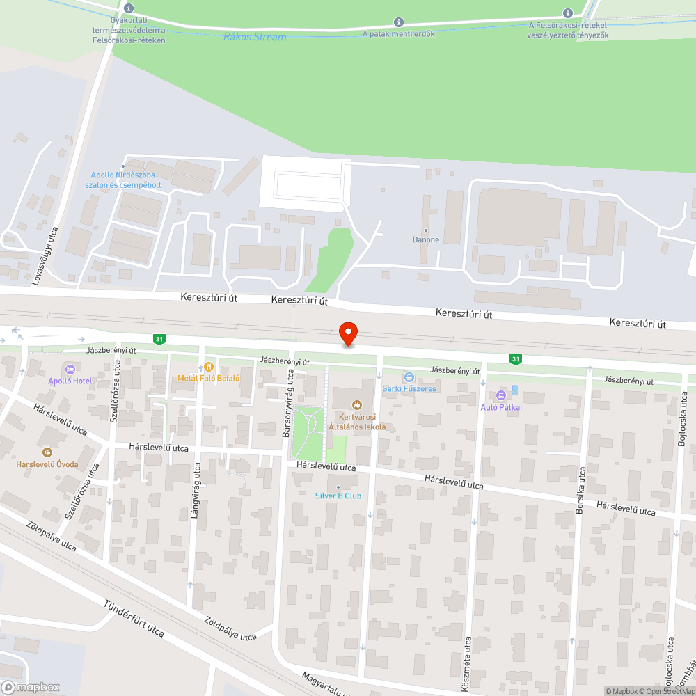 Lépcső bejelentés helye