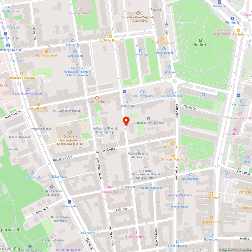 Kátyúk a Zápor utcában bejelentés helye